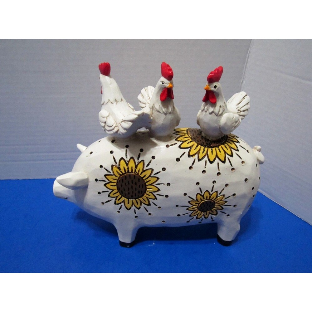 NEW Country Sunflower Pig Hens Chicken Hogs Rooster  Farmhouse Animals